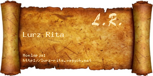 Lurz Rita névjegykártya